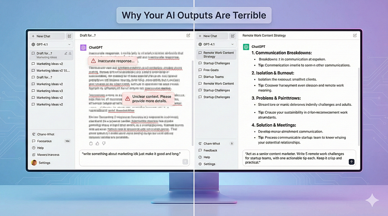 The Reason Your AI Outputs Are Terrible